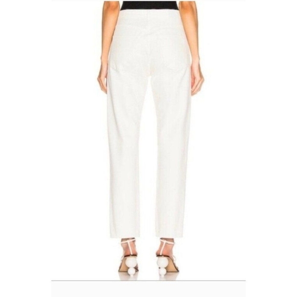 Goldsign Women's Cream Benefit High Rise Relaxed Straight Jeans Size 26 - Picture 3 of 16